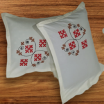 Pure Cotton Hand Embroidery White Color Pillow Cover's ( Pack Of 2 )