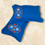 Pure Cotton Hand Embroidery Blue Color Pillow Covers (Pack of 2)
