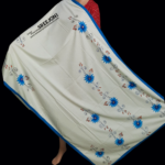Hand Painted Fabric Work Pure Cotton Dupatta (Base Color: White)