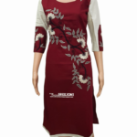 HAND EMBROIDERY PURE COTTON LONG KURTI