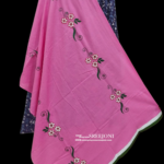Hand Embroidery Pure Cotton Pink Color Long Dupatta For Girls And Women