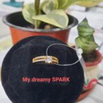 Adjustable AD gold plated ring for women and girls